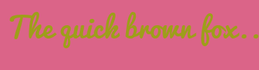 Image with Font Color 9E9E1A and Background Color DB6488